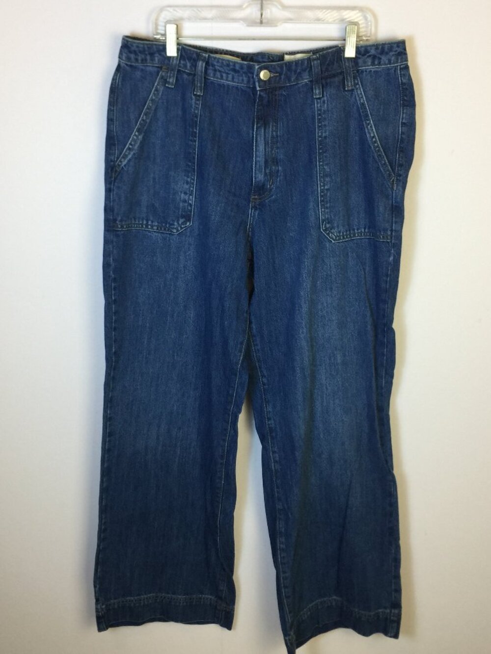 New! Universal Thread High Rise Wide Leg Jeans Size 16R Womans Blue 100% Cotton